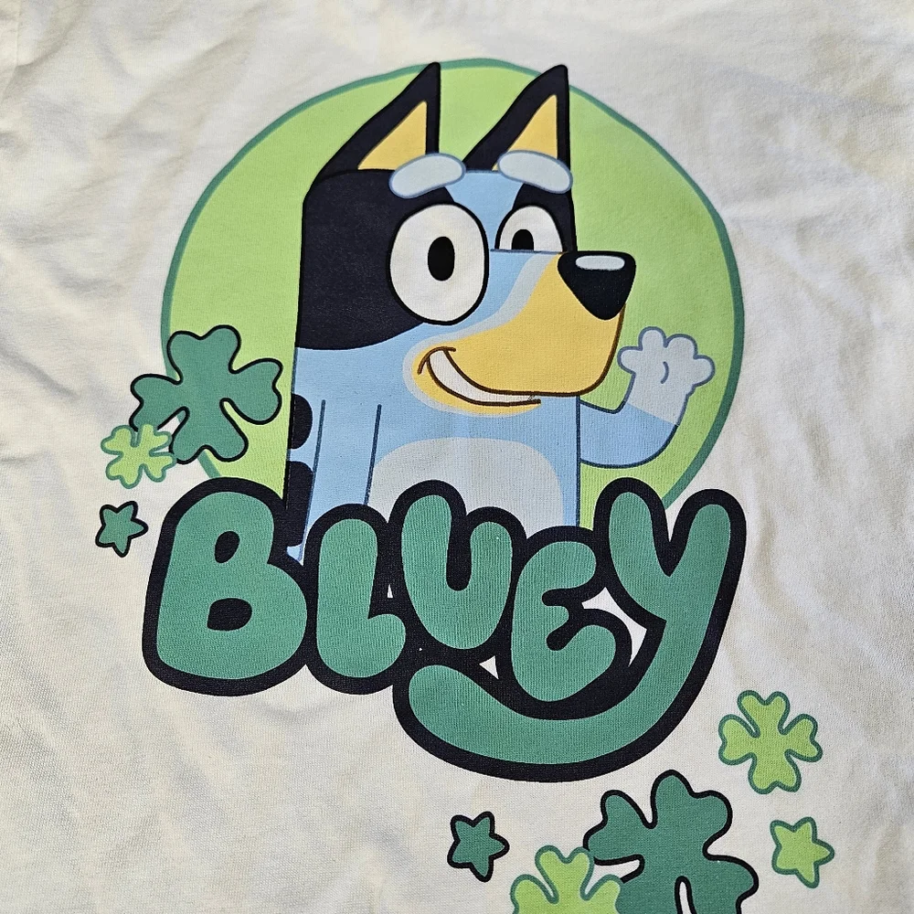 Bluey Small Kids White T-Shirt‎